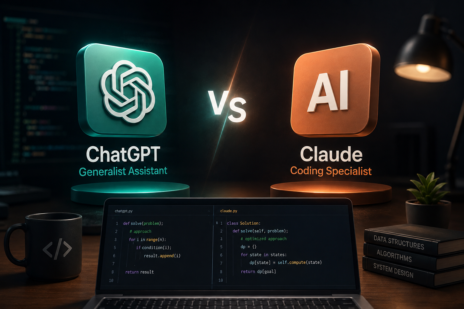 We Compared ChatGPT and Claude on Real Coding Tasks — KLYROO coding editorial image