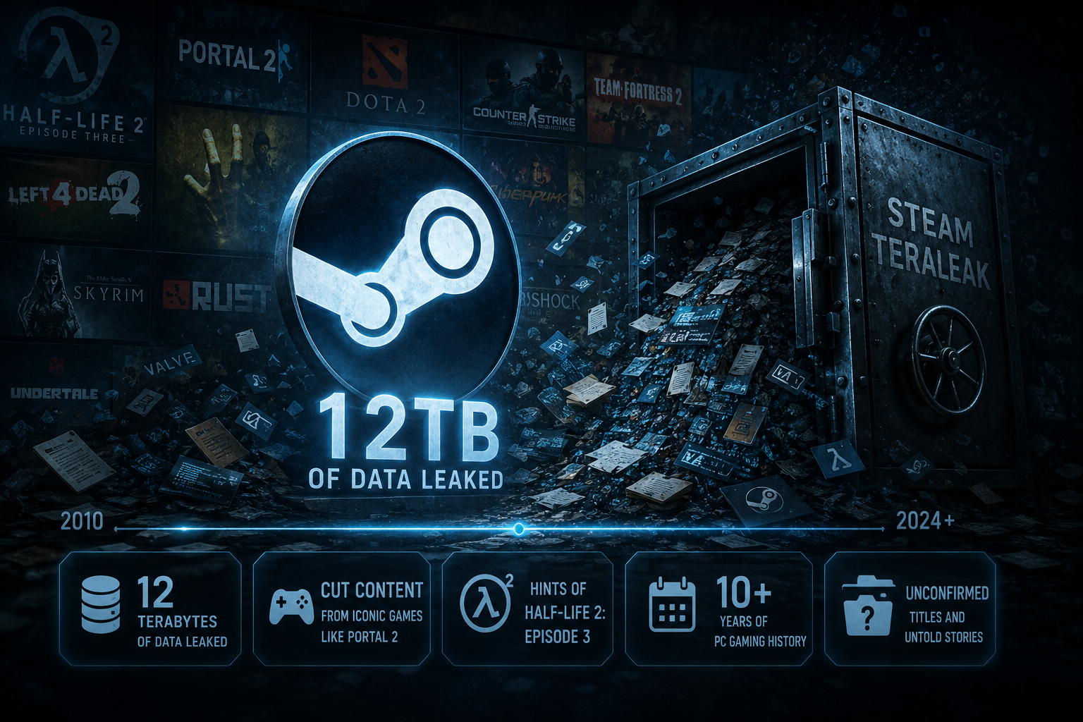 Steam Teraleak Unveils Over a Decade of PC Gaming History