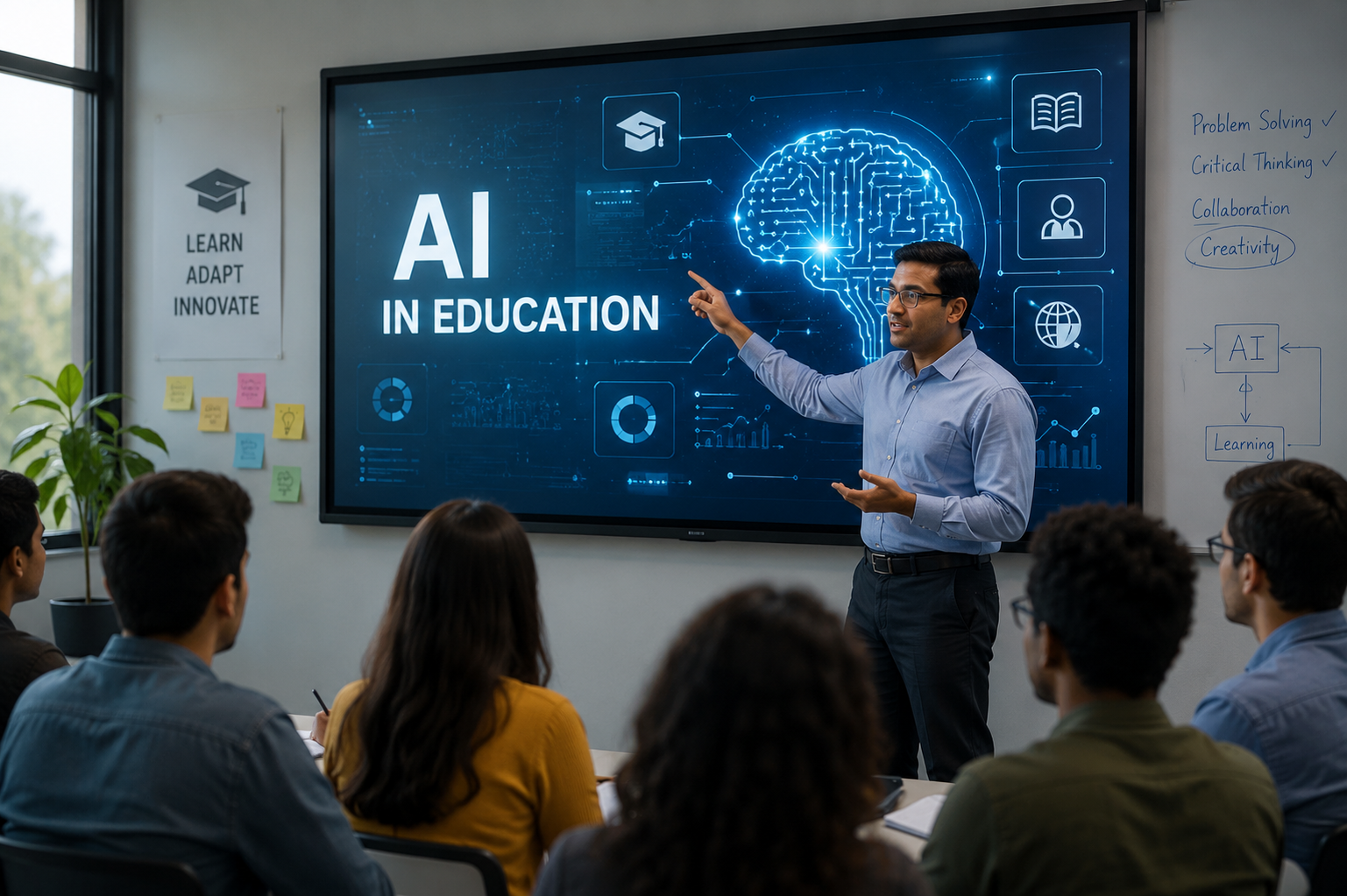 The Student's Guide to Using AI the Right Way — KLYROO laptop editorial image