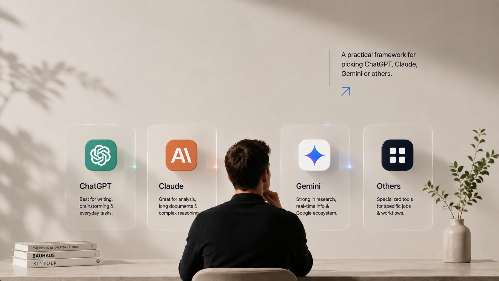 How to Choose the Right AI Assistant — KLYROO ai editorial image