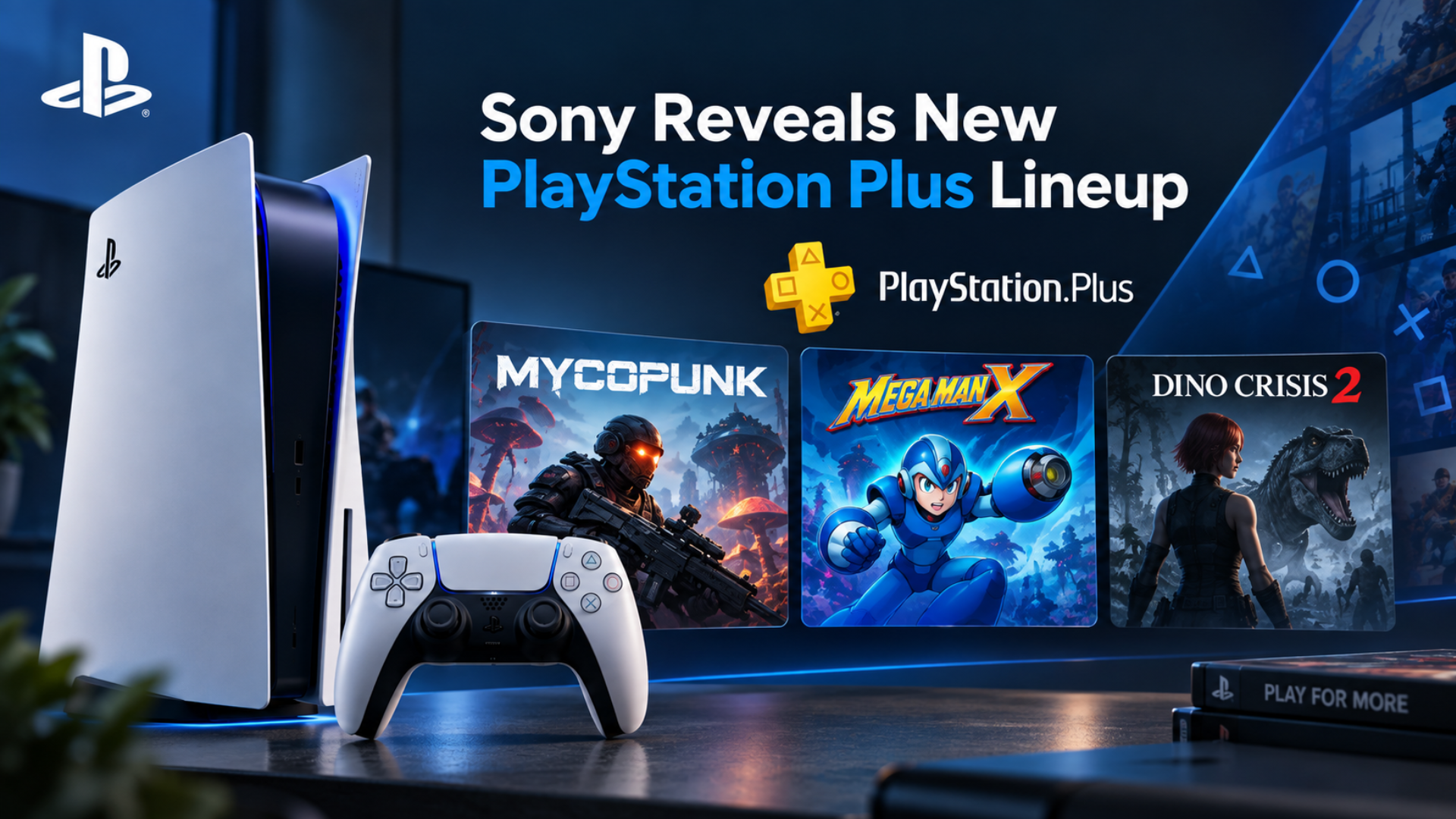 Sony Reveals New PlayStation Plus Lineup Featuring Day-One Launch Mycopunk and Classic Titles