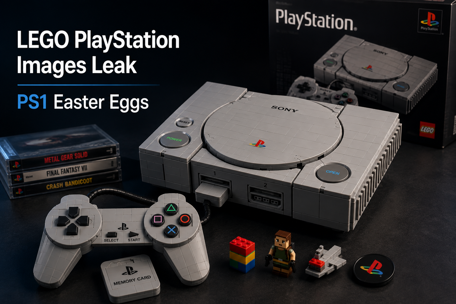 LEGO PlayStation Images Leak, Revealing Incredible PS1 Easter Eggs