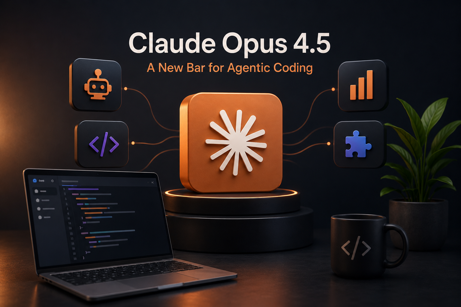 Claude Opus 4.5 Sets a New Bar for Agentic Coding — KLYROO coding editorial image