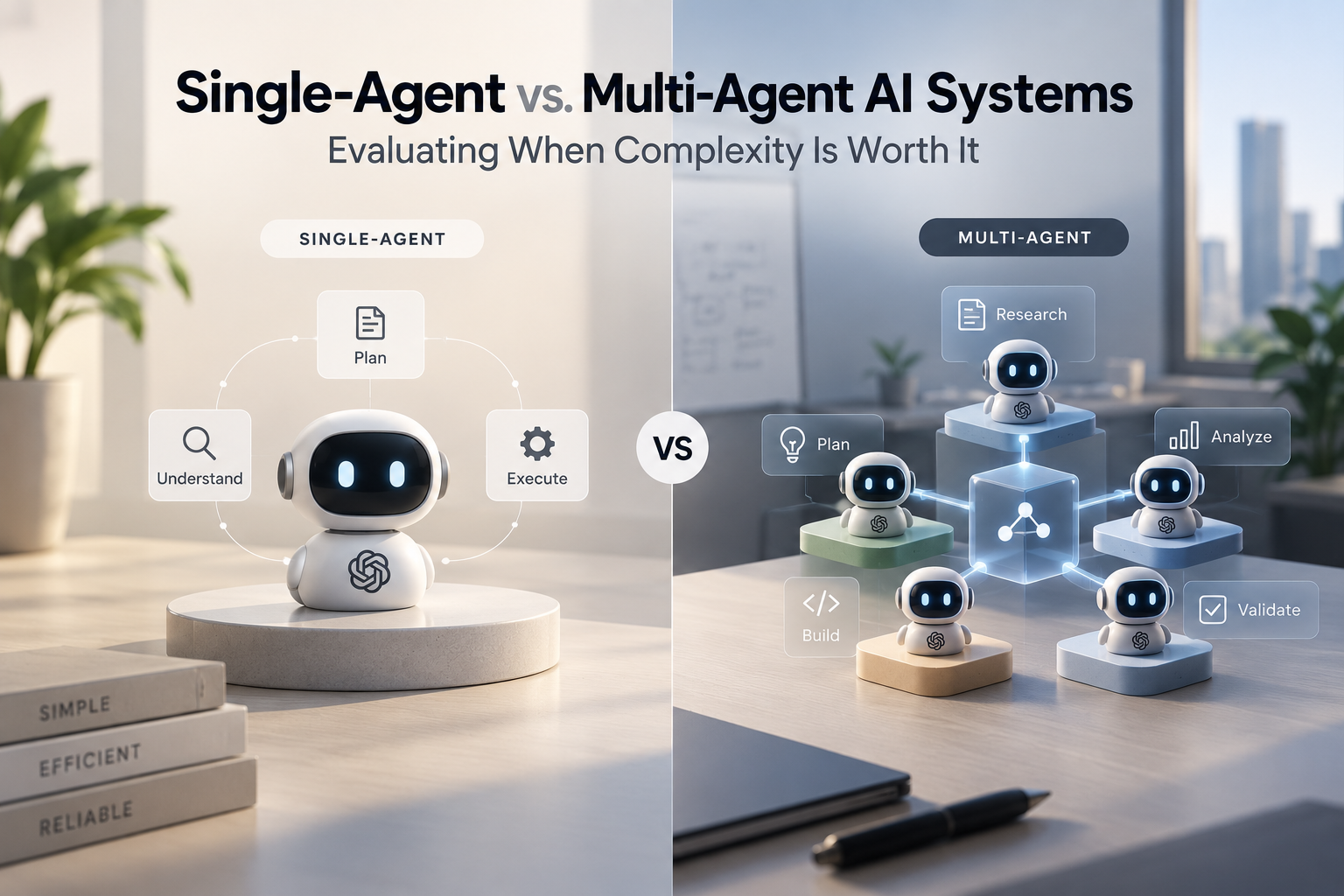 Single-Agent vs. Multi-Agent AI Systems: Evaluating When Complexity Is Worth It