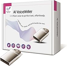 AI VoiceWriter – Smart Dictation & AI Writing Assistant for Windows & Mac | USB Dongle & Mobile App for Voice Input, Proofreading, Rewriting & Multilingual Support — Amazon US